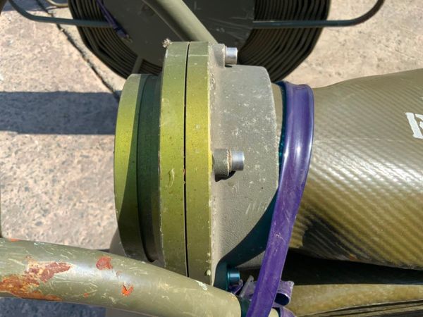 6" x 150ft LAY FLAT HOSE & REEL....EX MOD......38 358138583