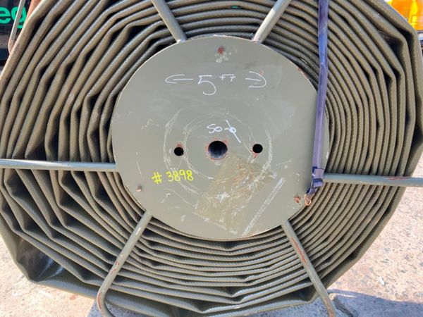 6" x 150ft LAY FLAT HOSE & REEL....EX MOD......38 358138595