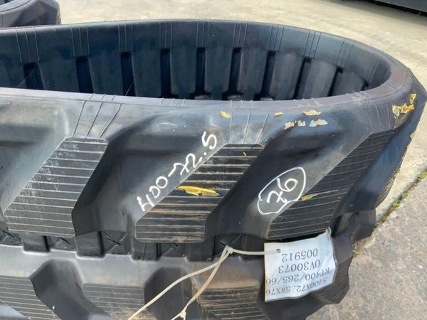 UNUSED 400 x 72.5 x 76 RUBBER TRACKS........4072. 358384123