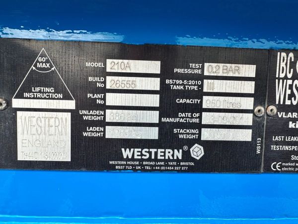 WESTERN FUEL BOWSER , BALL HITCH....634T 359204677