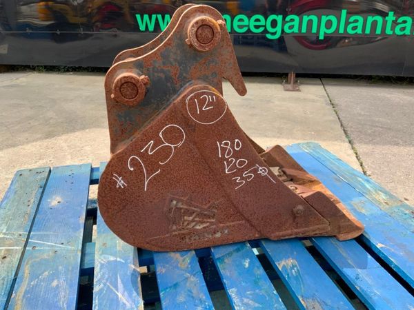 12" RHINOX MINI DIGGER BUCKET.....35mm PINS....23 359591704