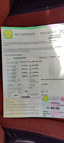 BMW 1-Series 2011 NCT tested 359752499