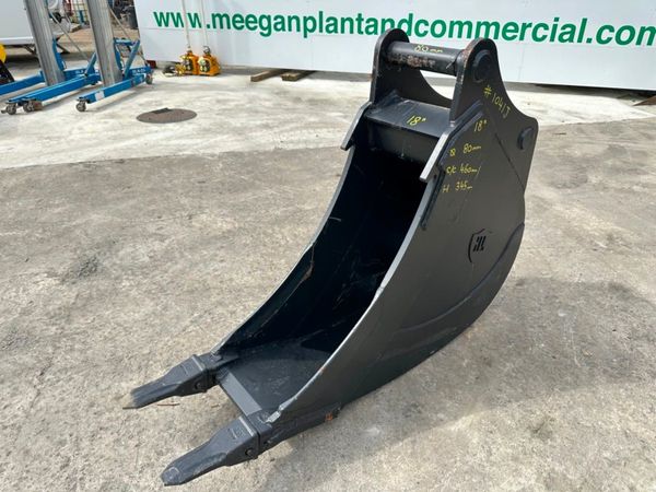 UNUSED 18" DIGGING BUCKET...80mm PINS...1041j. 350826306