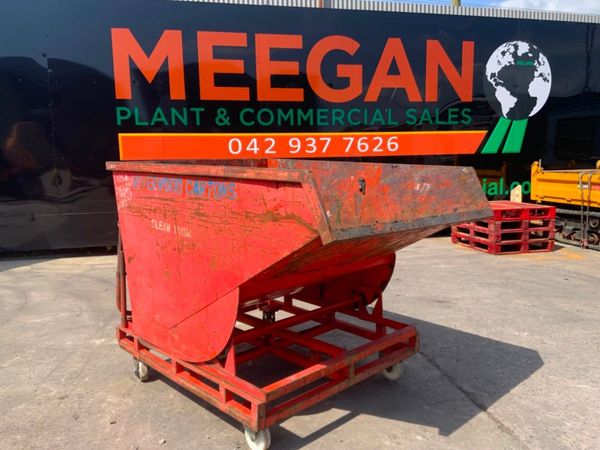 FORKLIFT SELF TIPPING TROLLEY SKIP.......21v. 352167087