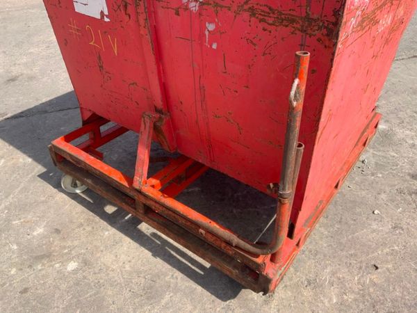 FORKLIFT SELF TIPPING TROLLEY SKIP.......21v. 352167098