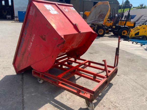 FORKLIFT SELF TIPPING TROLLEY SKIP.......21v. 352167104