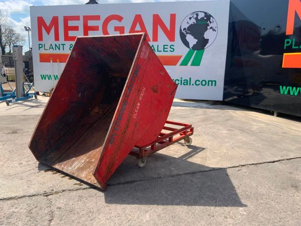 FORKLIFT SELF TIPPING TROLLEY SKIP.......21v. 352167100