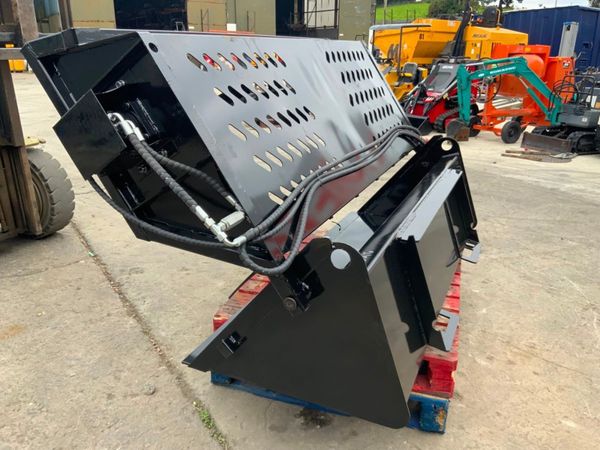 SKID STEER STONE RAKE / COLLECTOR BOX....1240. 365188384