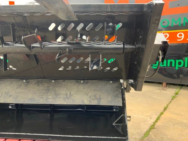 SKID STEER STONE RAKE / COLLECTOR BOX....1240. 365188386