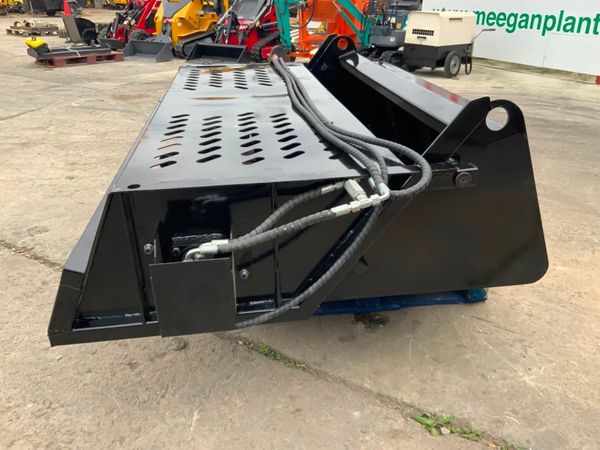 SKID STEER STONE RAKE / COLLECTOR BOX....1240. 365188397