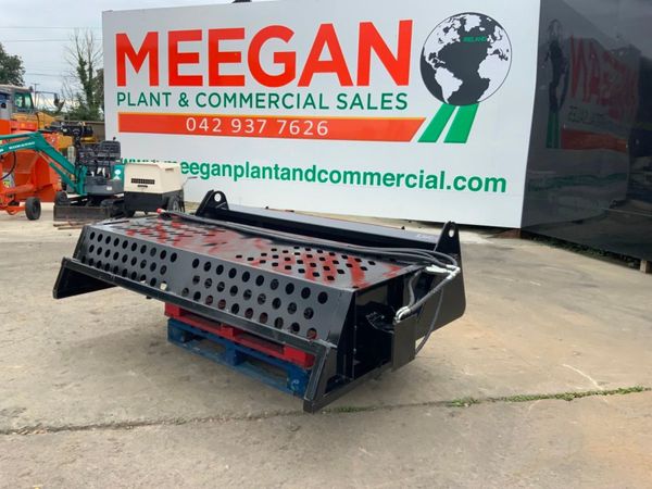 SKID STEER STONE RAKE / COLLECTOR BOX....1240. 365188398