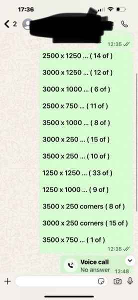 Meva shuttering pans  STOCK LIST 365332458