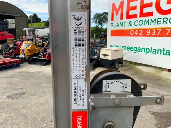 2017 SUMNER 2124 MATERIAL HOIST.......913t. 365759904