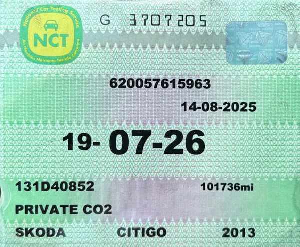 2013 Skoda Citigo 1.0 Active Nct 07/26 366017072