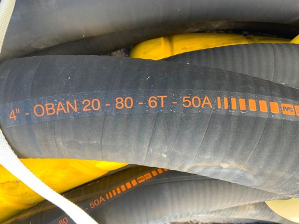 4" x 54mts RUBBER TRANSFER HOSE.........007. 366054422