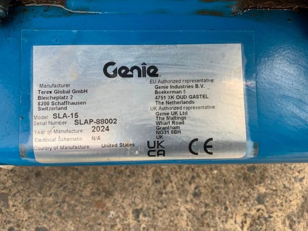 2024 GENIE SLA-15 MATERIAL HOIST / LIFT.....5373. 366232960