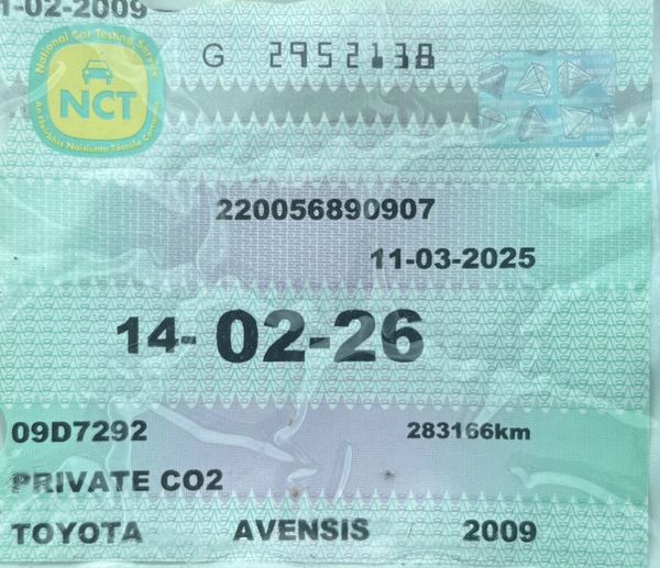 2009 Toyota Avensis 1.6 Strata Nct 02/26 366264287