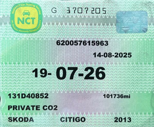 2013 Skoda Citigo 1.0 Active Nct 07/26 366263033