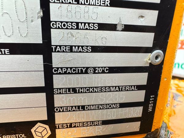 WESTERN 2000 LTR FUEL BOWSER ....1004T 367041444