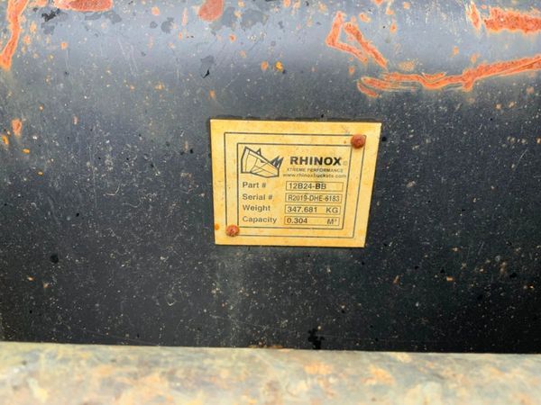 24" RHINOX DIGGING BUCKET.....65mm PINS.....577v. 367244249