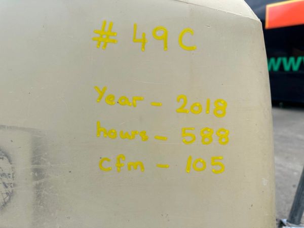 2018 DOOSAN 105 CFM ROAD AIR COMPRESSOR 367767087