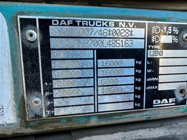 2019 DAF LF...JOHNSTON ROAD SWEEPER...77 KM. 367929147