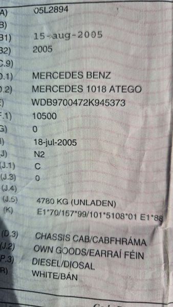 Mercedes-Benz Atego 2005 367929342