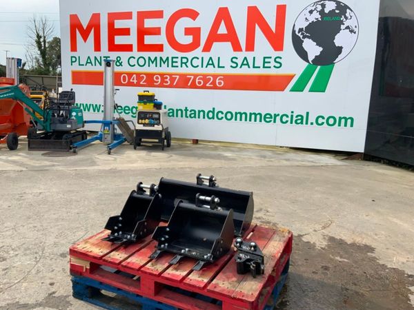 MICRO DIGGER BUCKETS & Q/HITCH.....25mm PINS. 368303941