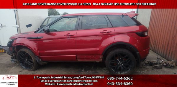 2018 LAND ROVER RANGE ROVER EVOQUE 2.0D FOR PARTS! 369318830