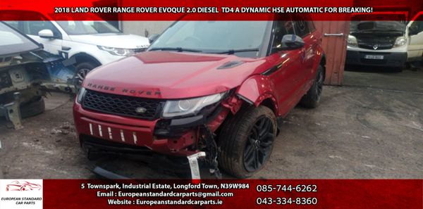 2018 LAND ROVER RANGE ROVER EVOQUE 2.0D FOR PARTS! 369318833