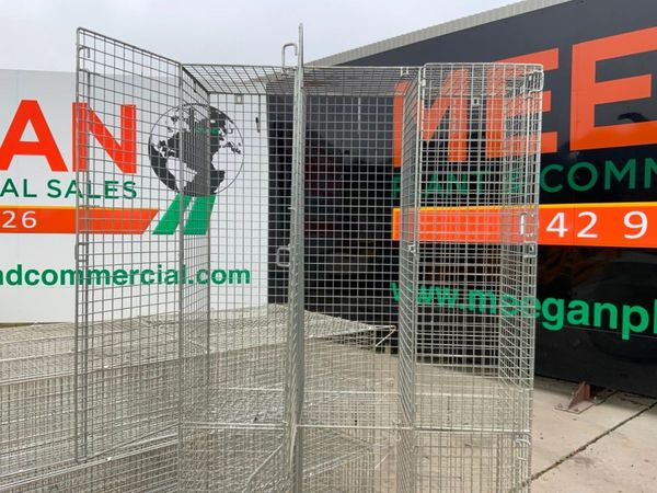 WIRE MESH 6 DOOR PERSONNEL LOCKERS. 369335957
