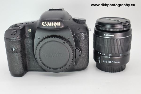 CANON 7D CAMERA & CANON EF-S 18-55mm IS III LENS for sale in