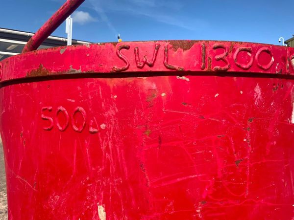 500 ltr CIRCULAR MUCK SKIP SELF TIPPING....3627-3 360145943