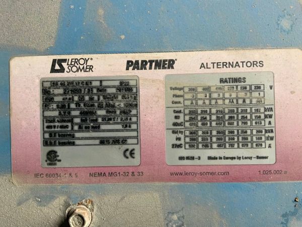 SMDO R350 C2  / VOLVO PENTA GENERATOR.....49v. 360368317