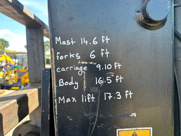 2013 HYSTER 16 TON HEAVY DUTY FORKLIFT. 360592062