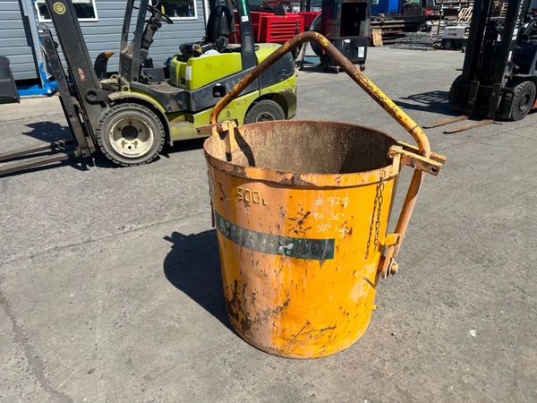 500 ltr CONCRETE TIPPING RUBBLE SKIP POT...978 360611179