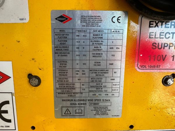 2017 IVECO DAILY CHERRY PICKER....90,000 MILES 360892013