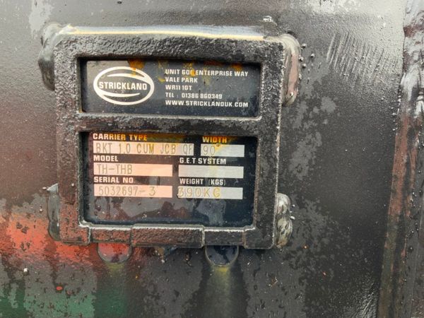 UNUSED STRICKLAND JCB TELEPORTER BUCKET. 360985859