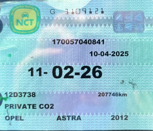 2012 Opel Astra 1.3 CDTI Nct 02/26 Tax 08/25 361000079