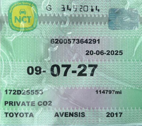 2017 Toyota Avensis 1.6 D-4D LUNA Nct 07/27 361120056