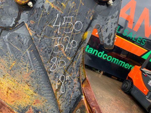 18" RHINOX DIGGING BUCKET...80mm PINS.....249c. 361675288