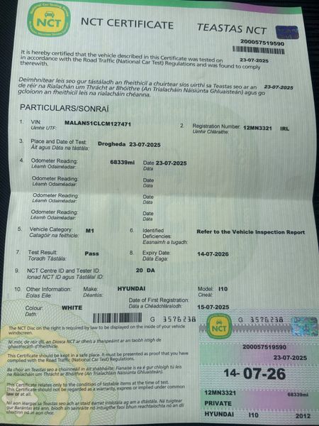 Hyundai i10 2012 1.2 petrol 362154069
