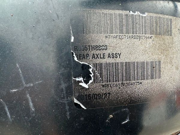 2016 MITSUBISHI CANTER 3.0D REAR AXLE DIFF 362248520