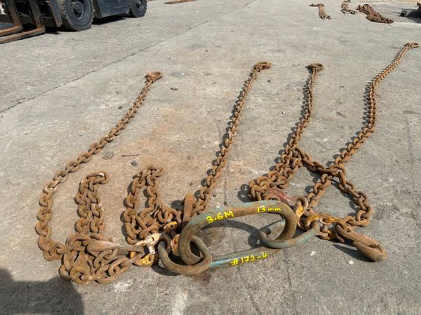 3.6 Metre ...13mm ...lifting chains 4 LEG .....17 362474047