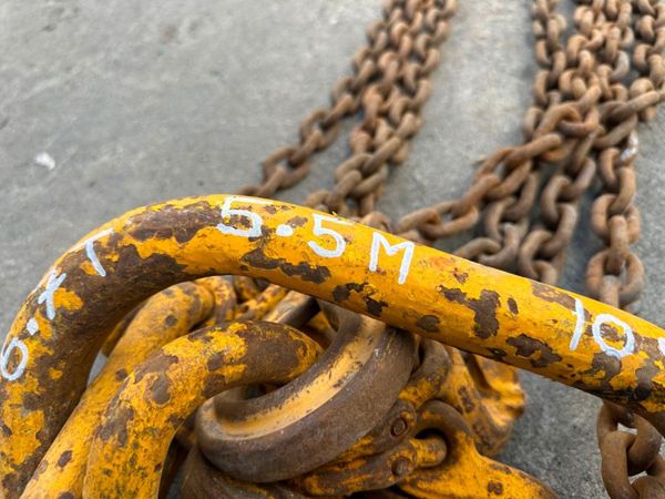 5.5 Metre ...6.7 ton ...lifting chains 4 LEG .... 362475272