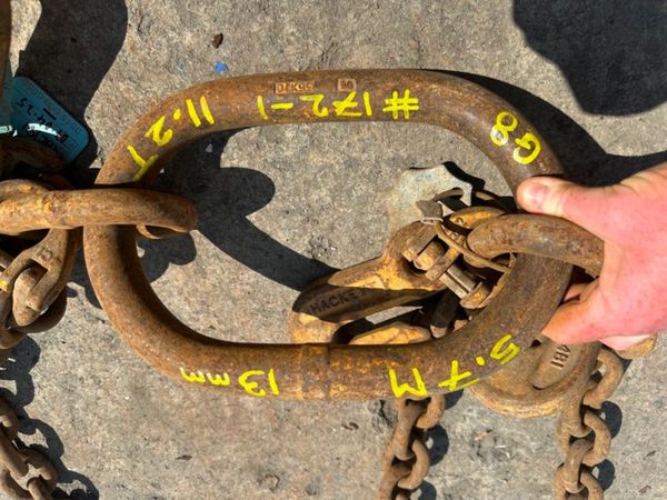 5.7 Metre ...11.2 ton ...lifting chains 4 LEG ... 362472976