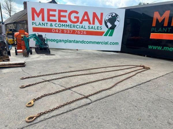 5.7 Metre ...11.2 ton ...lifting chains 4 LEG ... 362472971
