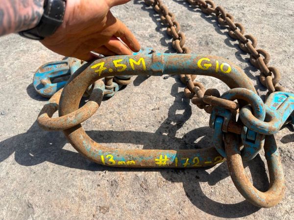 7.5 Metre ...14.1 ton ...lifting chains 4 LEG ... 362473139
