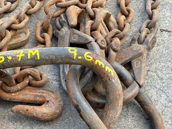 5.7 Metre ...9.6mm ...lifting chains 4 LEG .....1 362502087