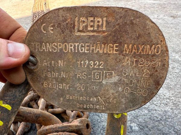 3.7 metres PERI SHUTTERING LIFTING CHAINS..172-9 362502823